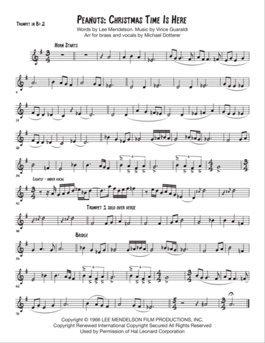 Christmas Time Is Here Christmas Time Is Here Large Ensemble scores gallery preview page 2