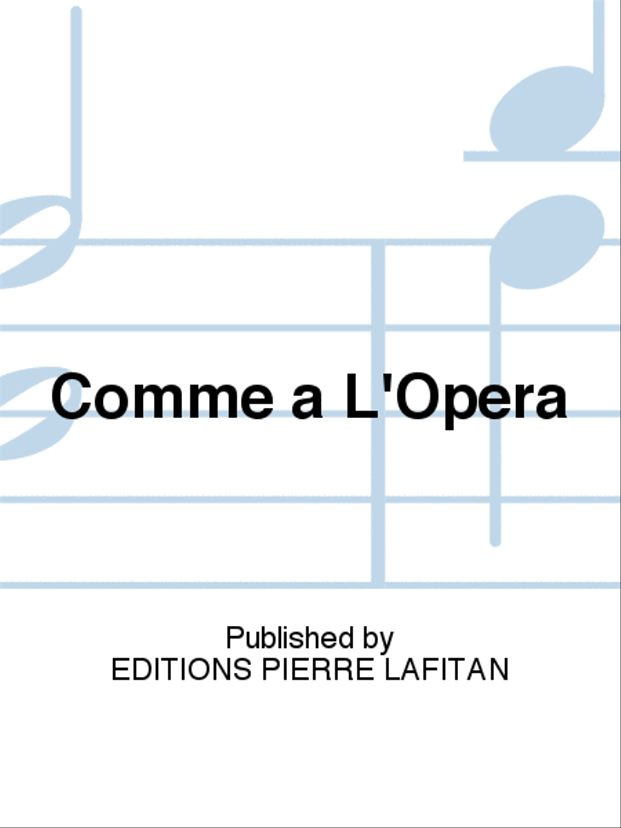 Comme a L'Opéra Bugle scores gallery preview page 1