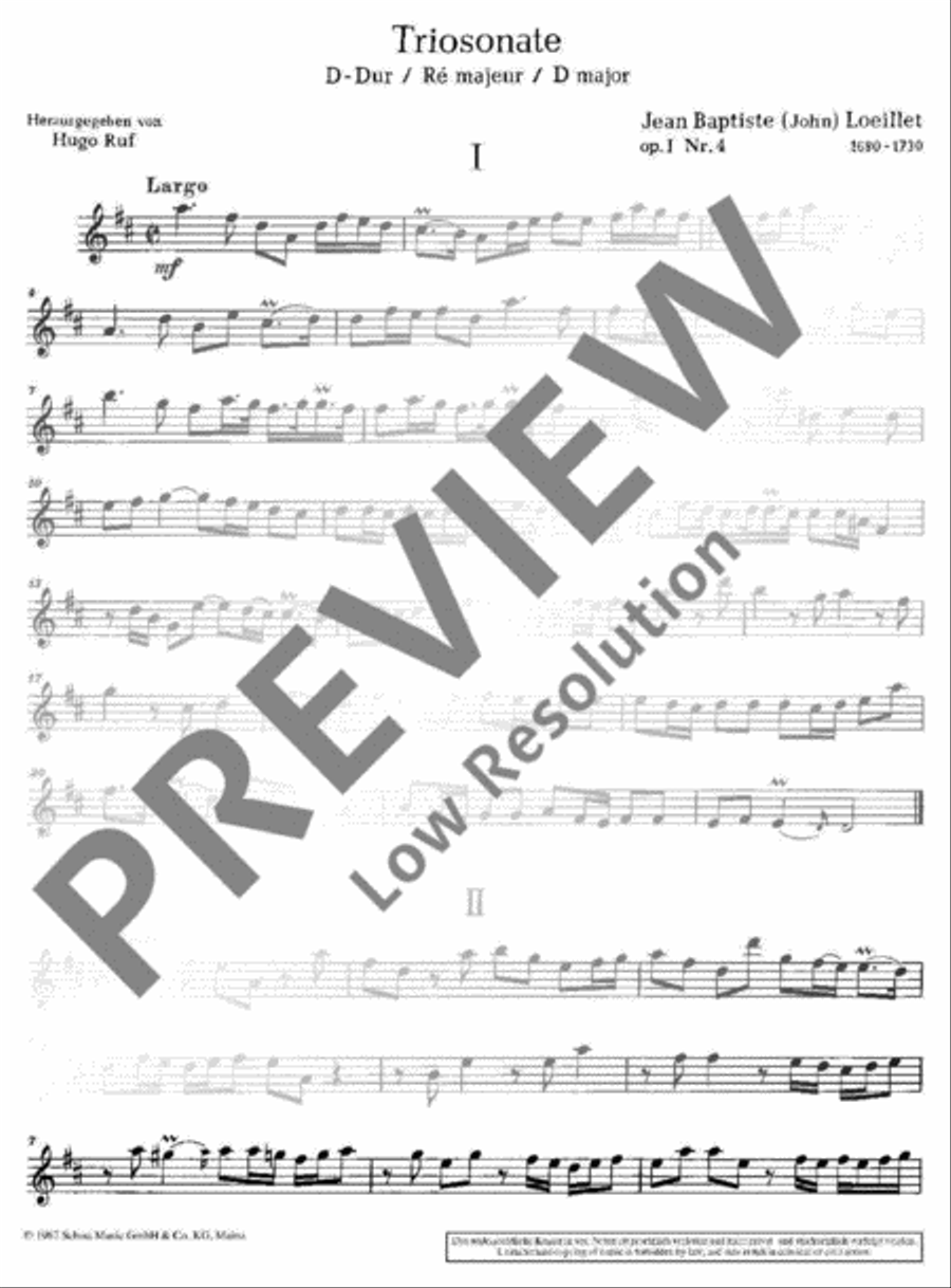 Triosonata Flute scores gallery preview page 15