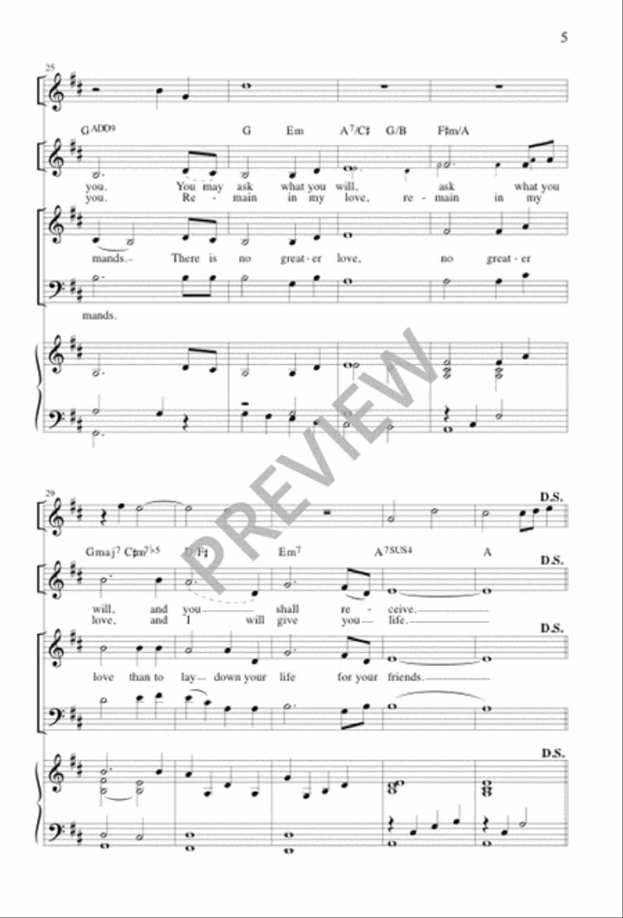 I Will Be the Vine 4-Part scores gallery preview page 5