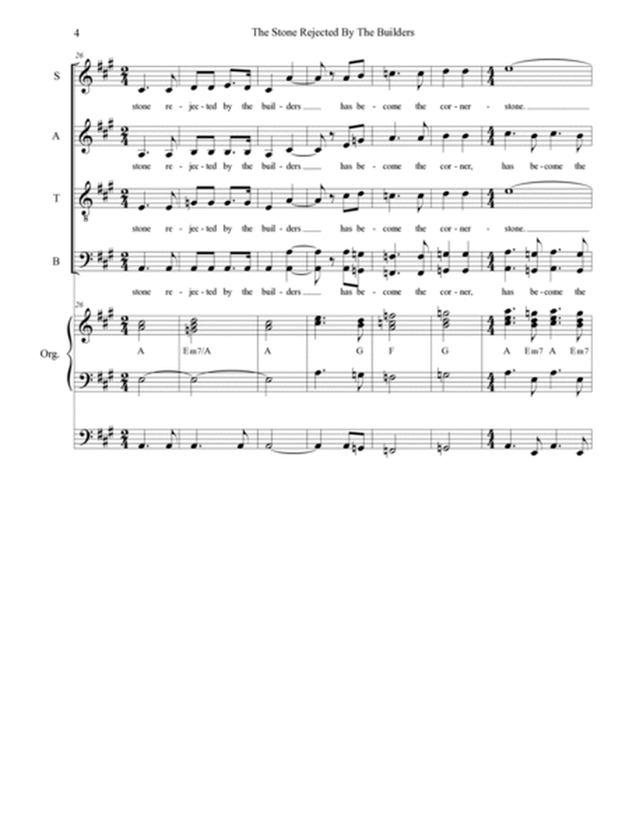 The Stone Rejected By The Builders (Solo with SATB) image number null