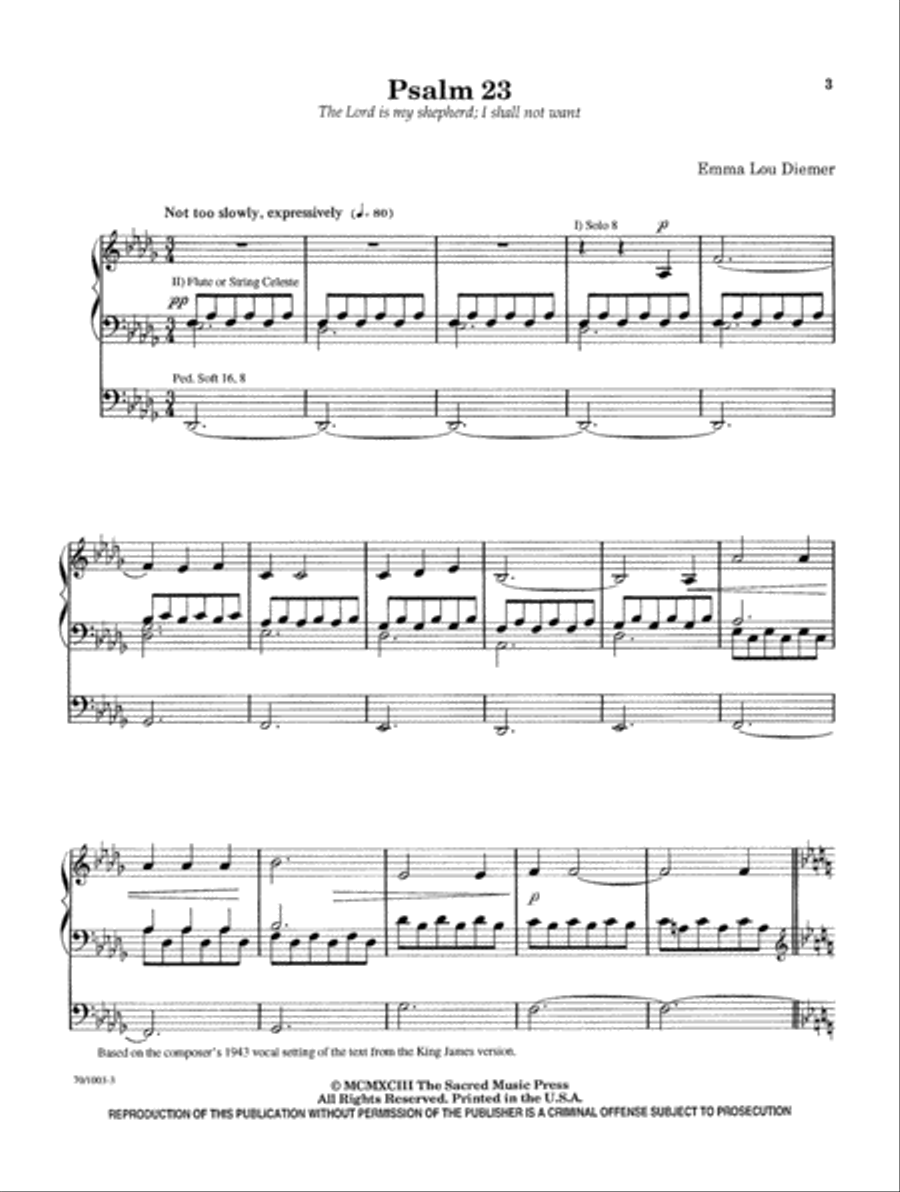 Psalms for Organ Organ Solo scores gallery preview page 5