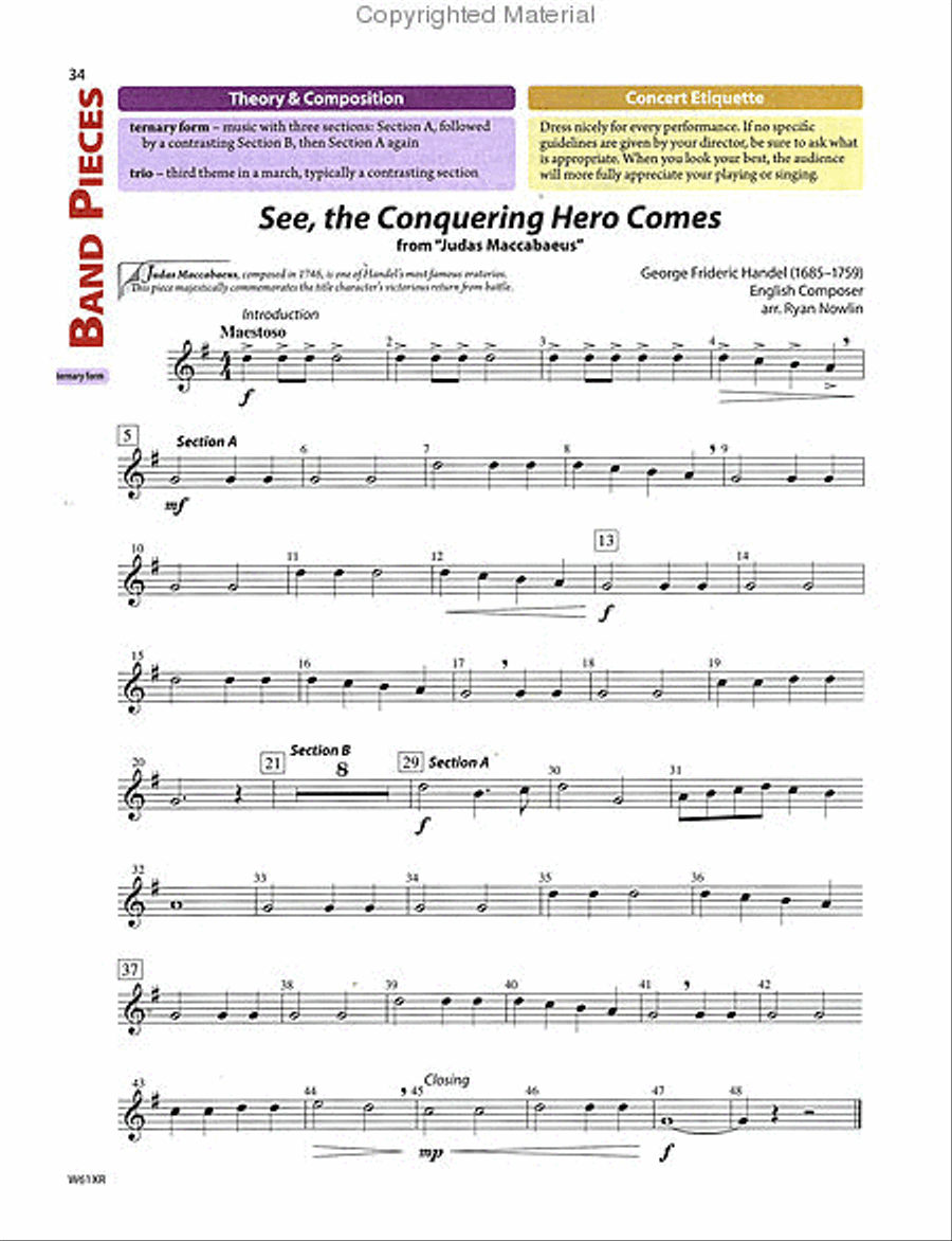 Tradition of Excellence Book 1 - Eb Baritone Saxophone Concert Band Methods scores gallery preview page 7