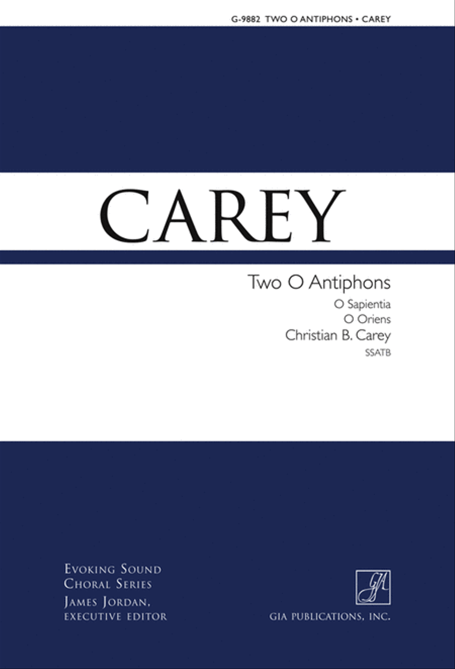 Two O Antiphons SSATB scores gallery preview page 1