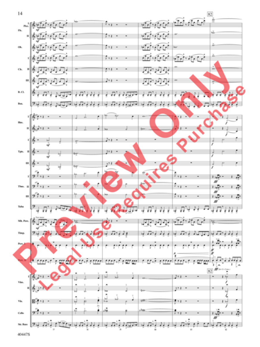 Triumph of the Argonauts Full Orchestra scores gallery preview page 15