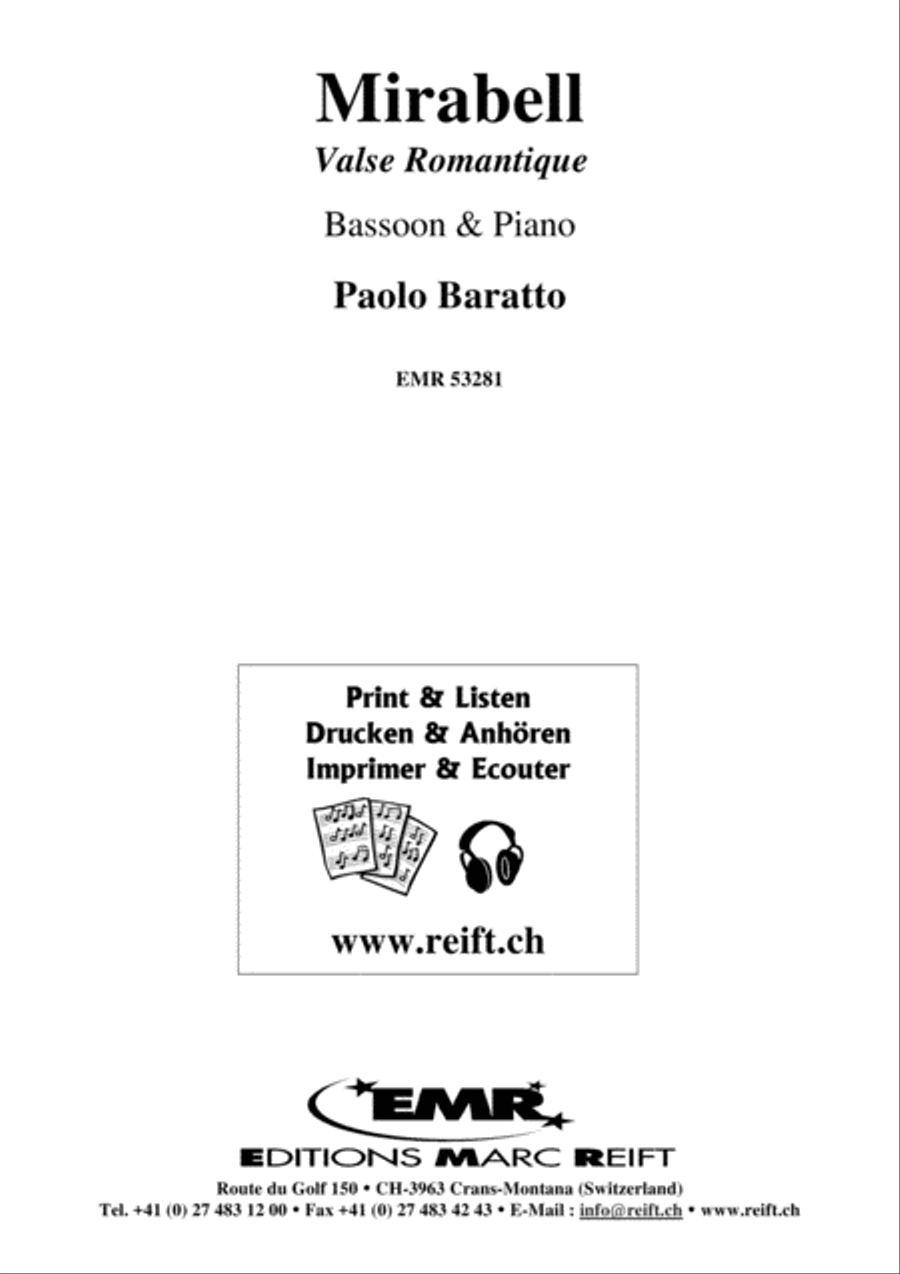 Mirabell Bassoon Solo scores gallery preview page 1