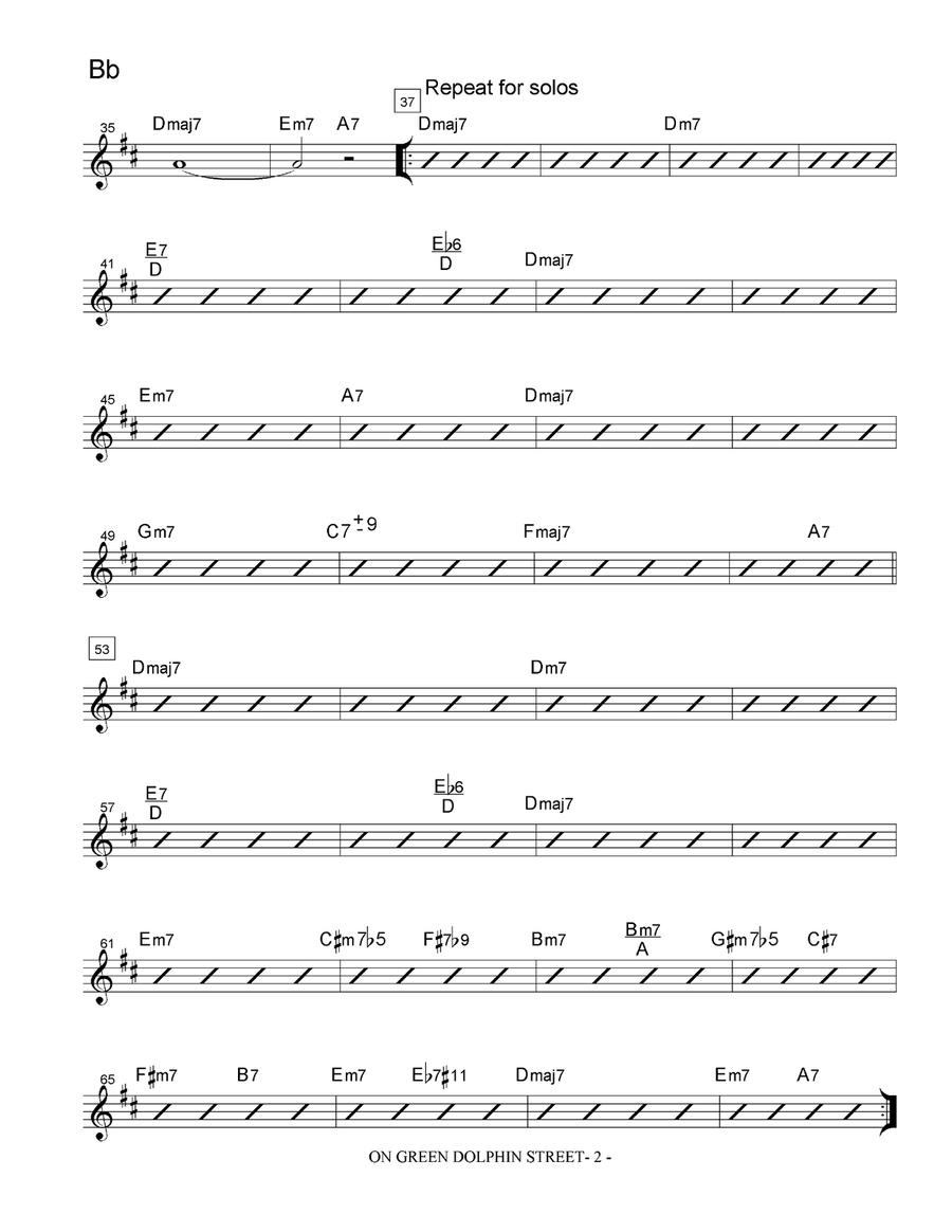 On Green Dolphin Street On Green Dolphin Street Jazz Ensemble scores gallery preview page 6