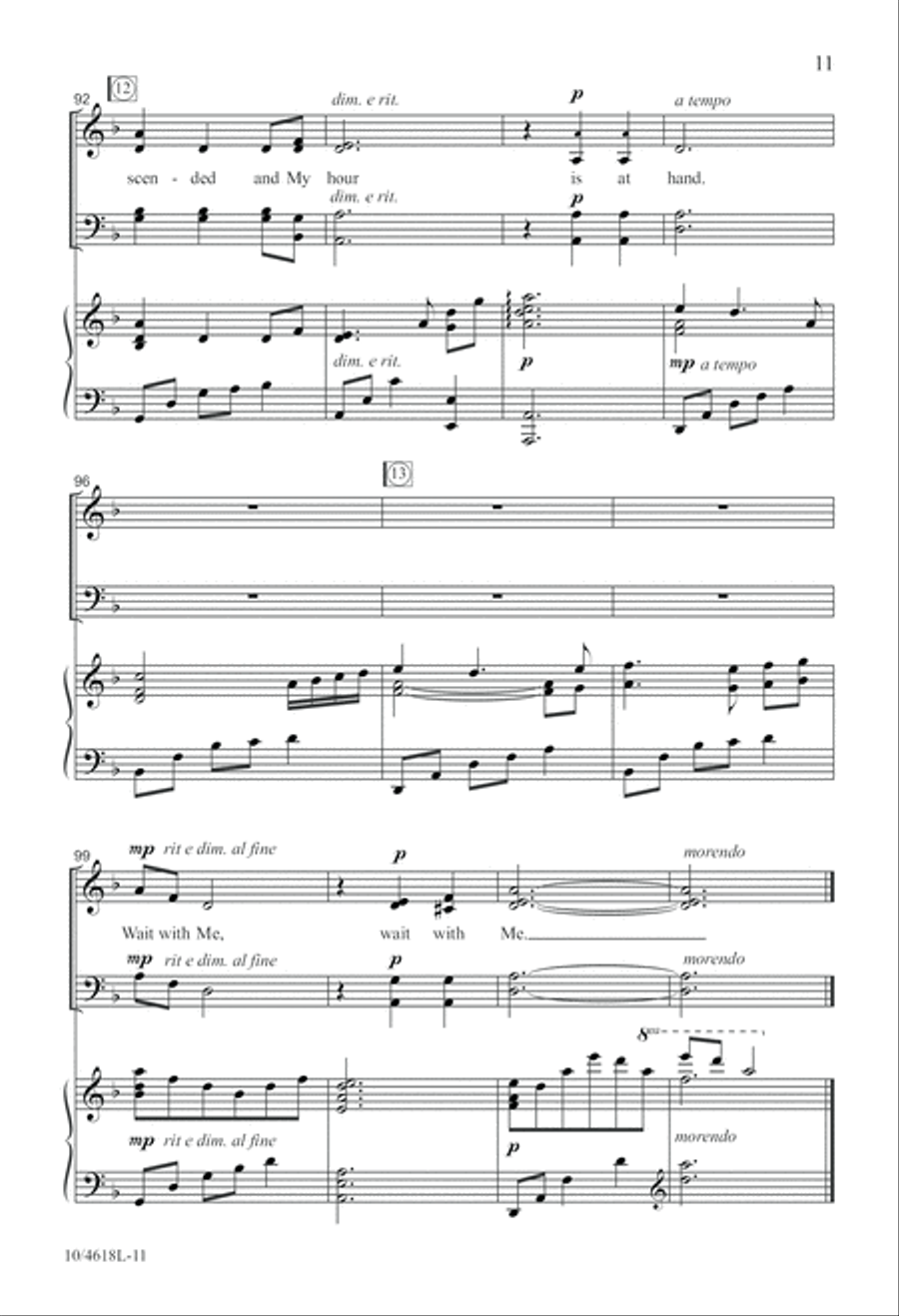Wait With Me 4-Part scores gallery preview page 12
