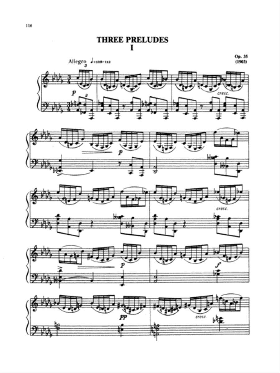 Scriabin: Preludes Scriabin: Preludes Piano Solo scores gallery preview page 1