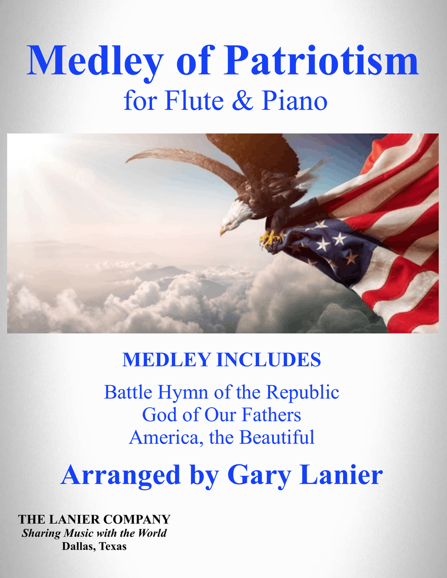 MEDLEY of PATRIOTISM (for Flute and Piano) Flute Solo scores gallery preview page 1