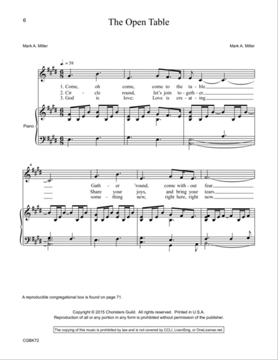 Roll Down, Justice!: Sacred Songs and Social Justice Unison Choir scores gallery preview page 3