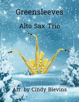 Book cover for Greensleeves, Alto Sax Trio
