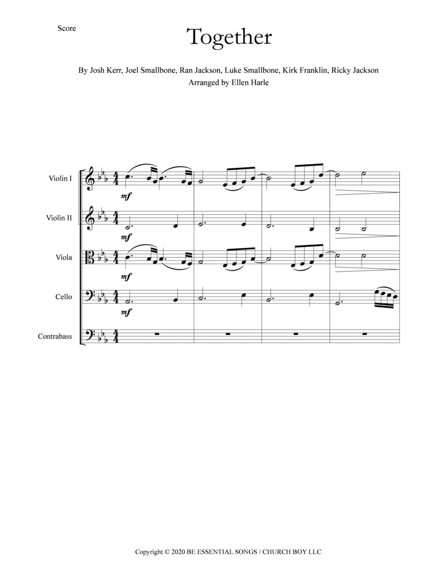 Together String Orchestra scores gallery preview page 1