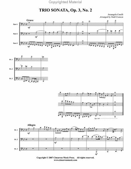 Trio Sonata, Op. 3 No. 2