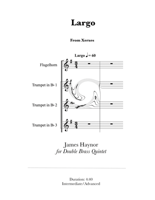 Largo from Xerxes for Double Brass Quintet