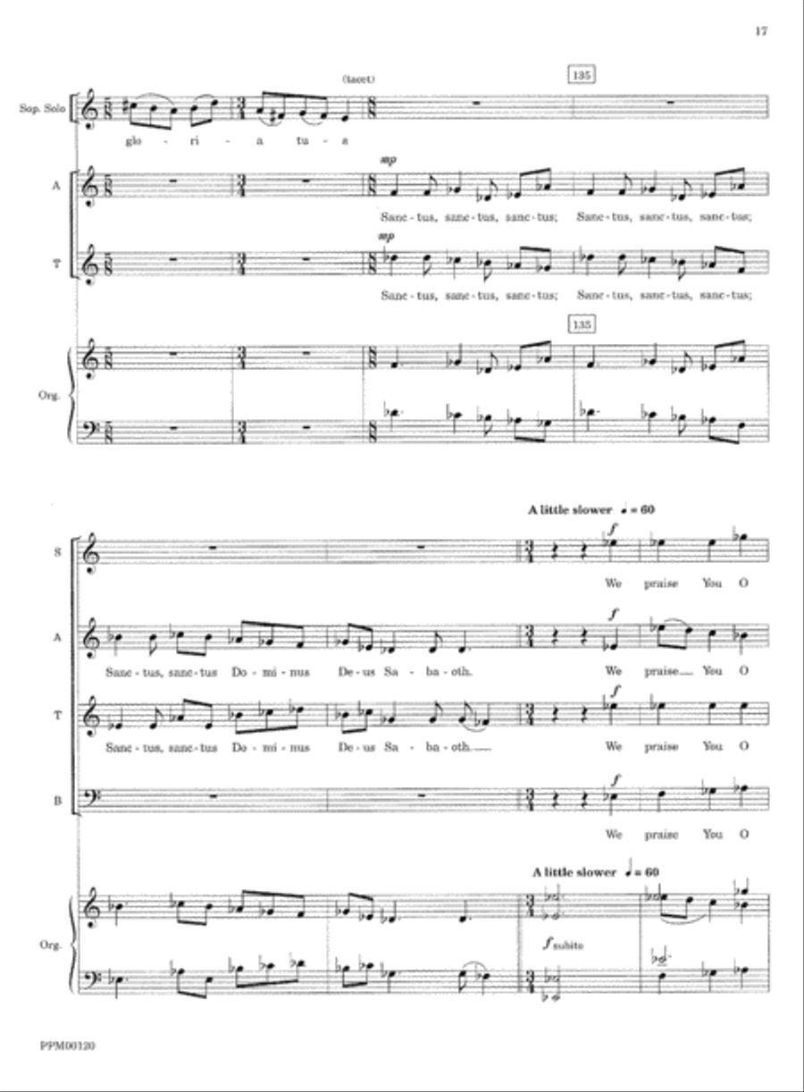 Transfiguration: An Ecumenical Mass Divisi scores gallery preview page 20