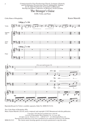 The Stranger's Guise (Choral Score)