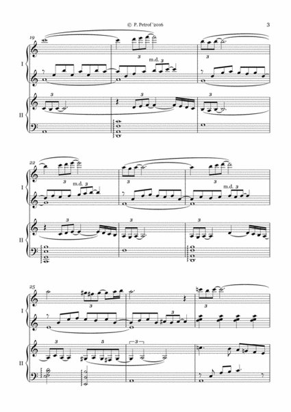 Caccini - AVE MARIA - for piano 4 hands image number null