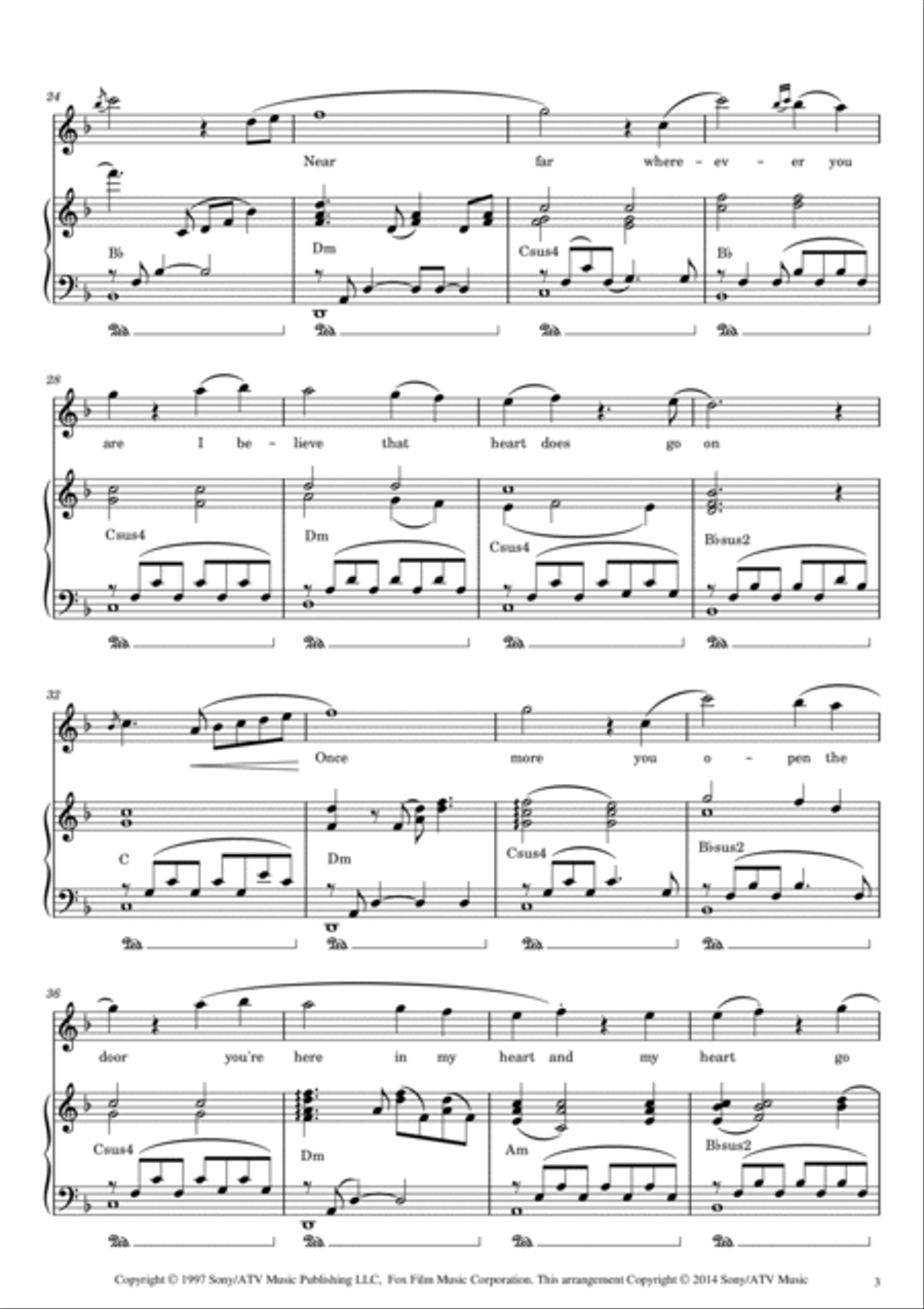 My Heart Will Go On (love Theme From 'titanic') Flute Solo scores gallery preview page 3