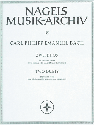 Two Duos from "Musikalisches Vielerley" Wq 140, 142