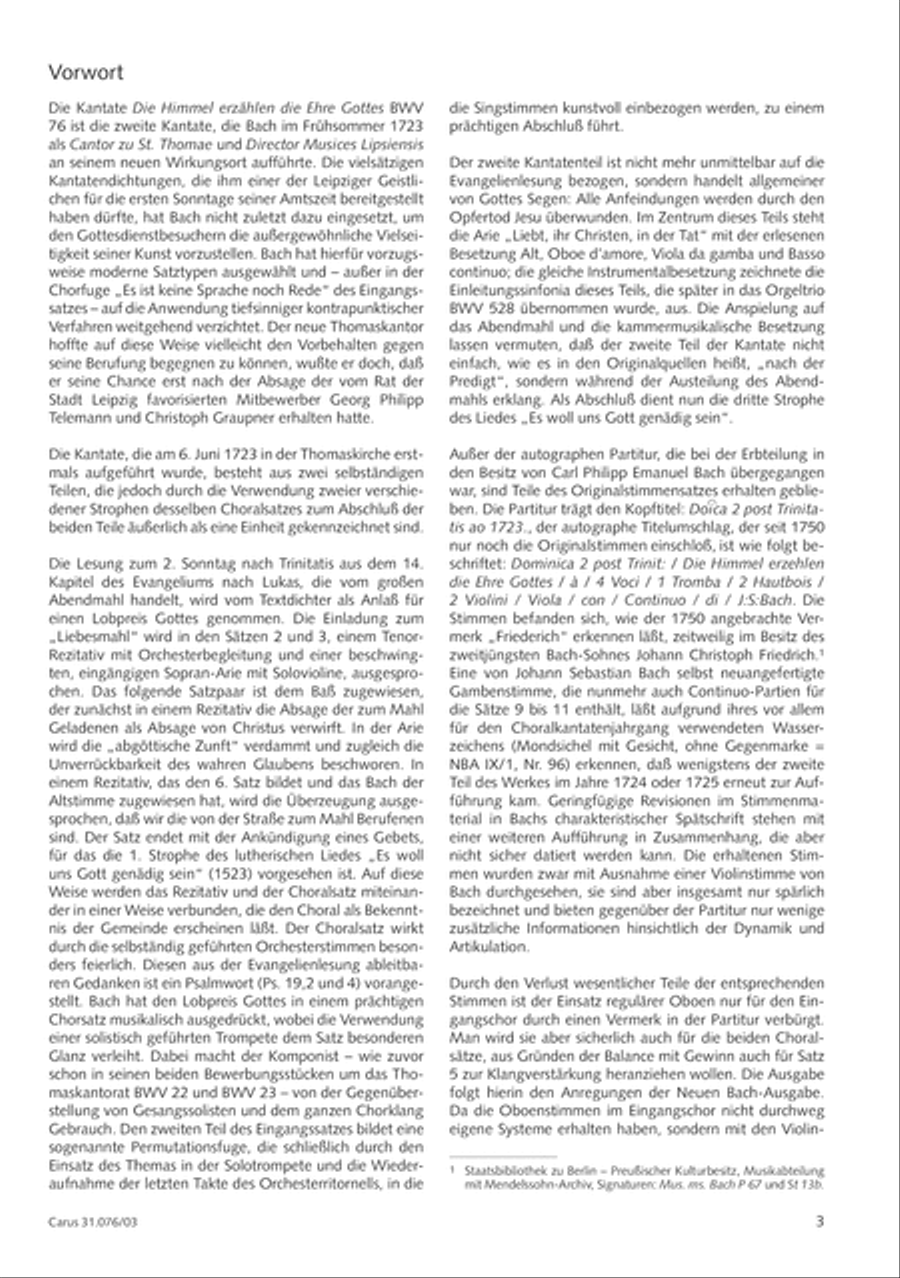 The heavens are telling the Father's glory (Die Himmel erzahlen die Ehre Gottes) 4-Part scores gallery preview page 4
