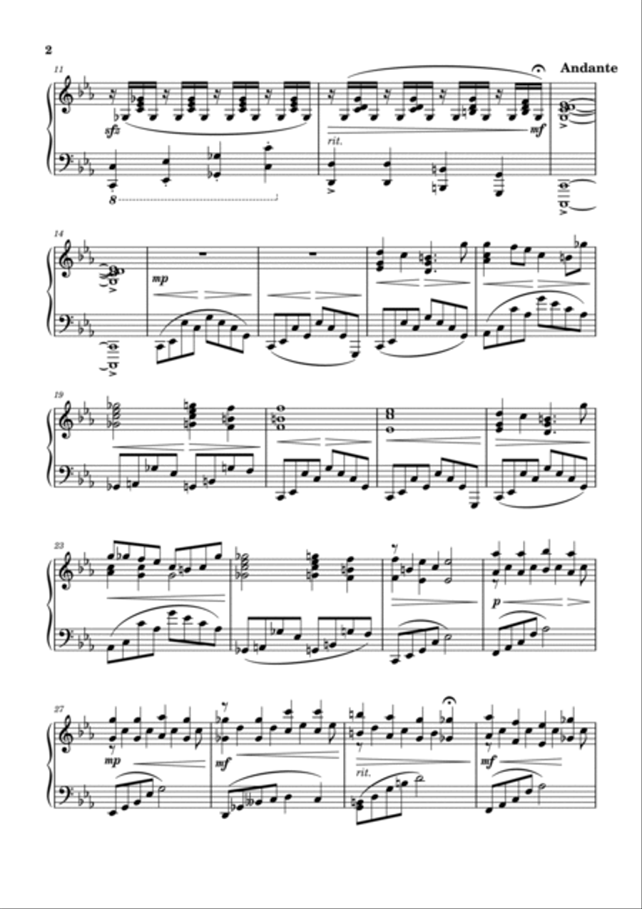 Dance of Hummingbird Piano Solo scores gallery preview page 2