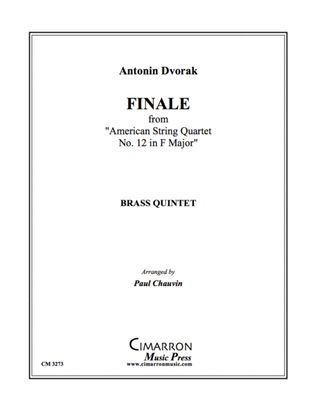 Book cover for Finale from "American String Quartet No. 12 in F Major"
