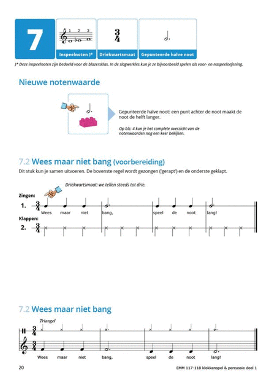Samen Leren Samenspelen Vlaams Deel 1 Percussion scores gallery preview page 6