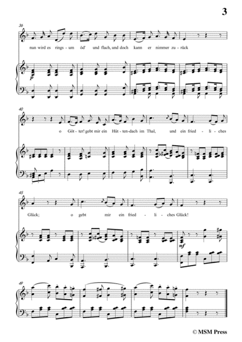 Schubert-Genügsamkeit,in F Major,Op.109 No.2,for Voice and Piano image number null