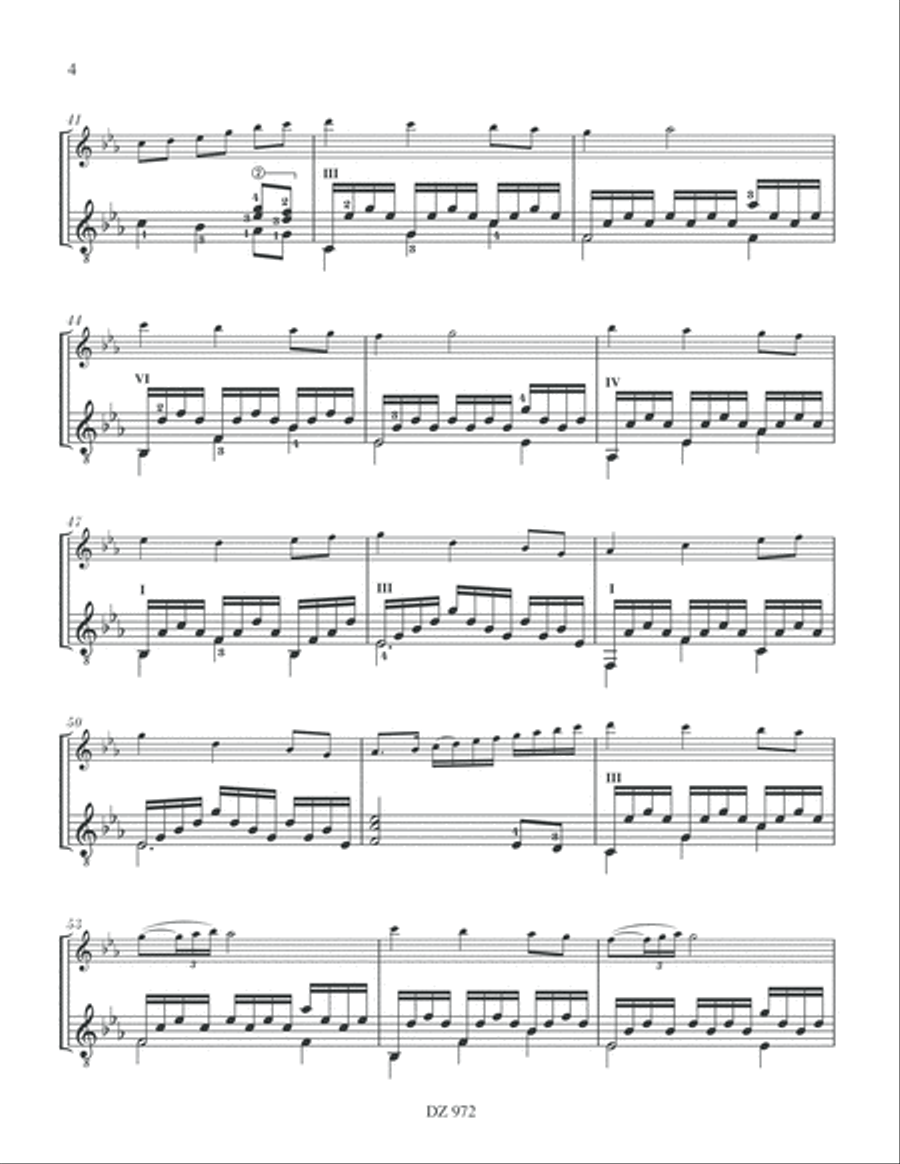Chants du soir Flute scores gallery preview page 4