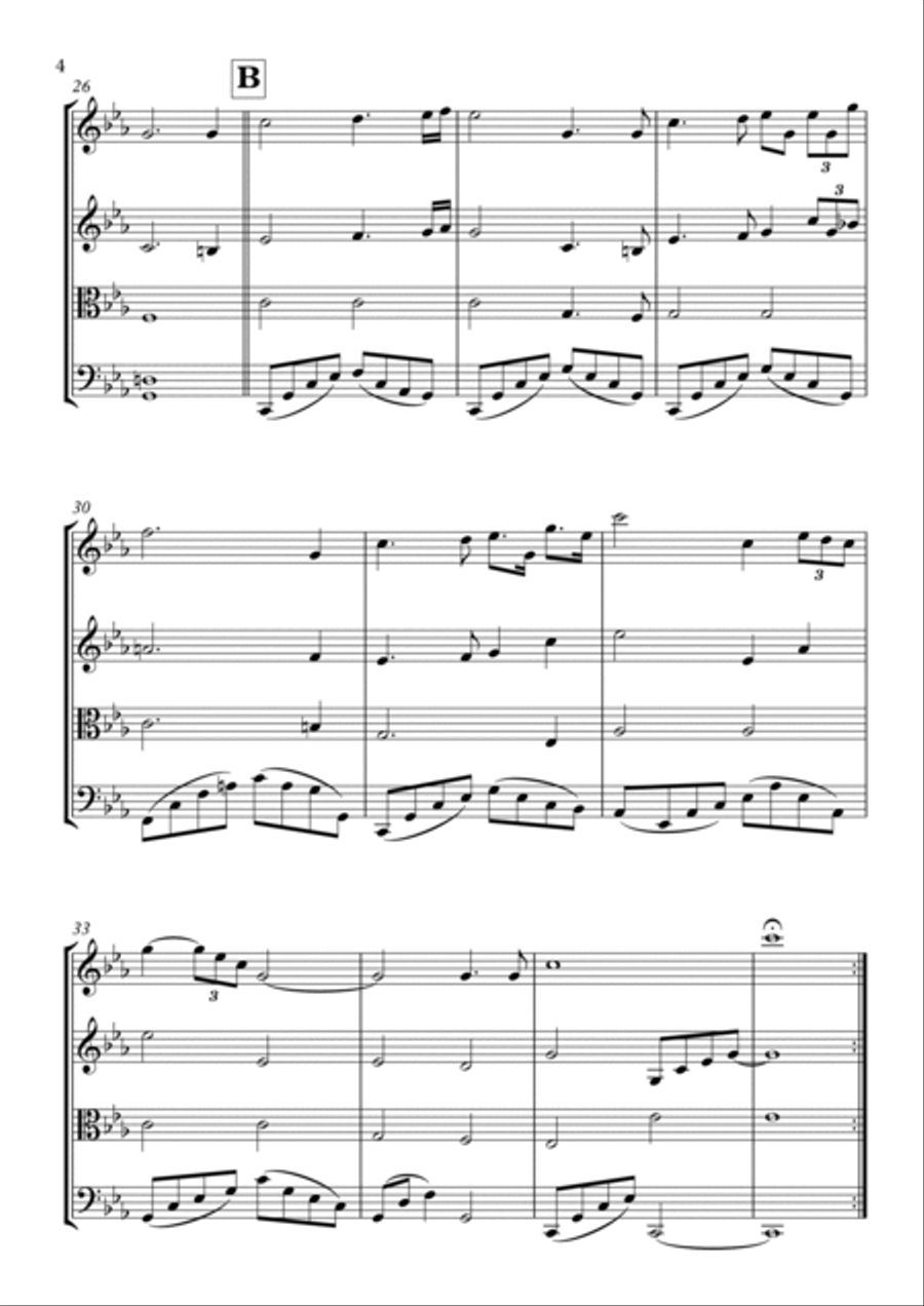 The Force Theme String Quartet scores gallery preview page 5