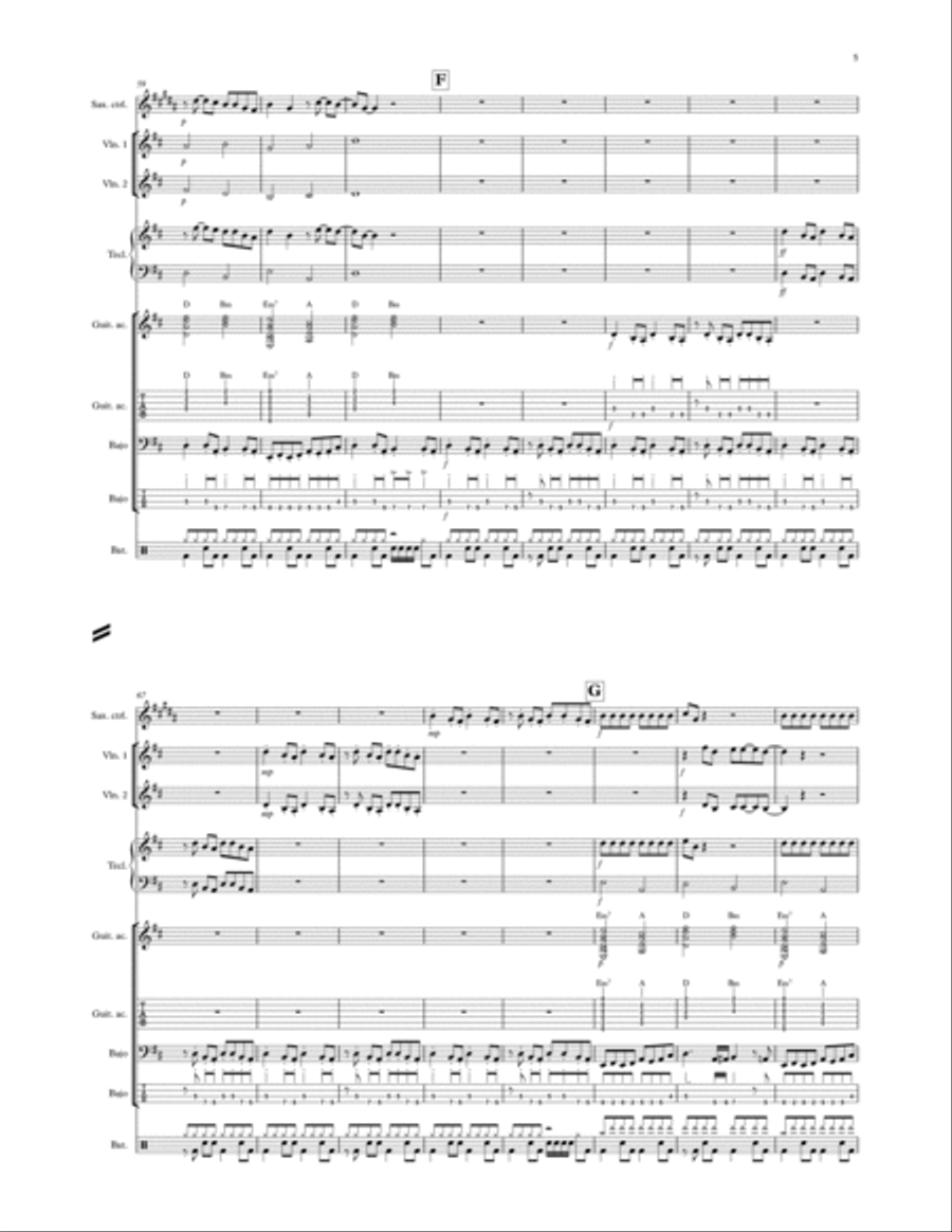 Come And Get Your Love Come And Get Your Love Concert Band scores gallery preview page 5