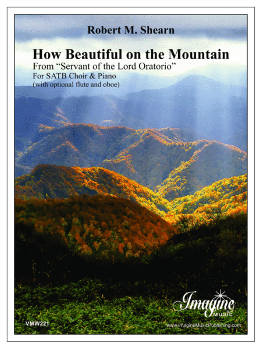 How Beautiful on the Mountain 4-Part scores gallery preview page 2
