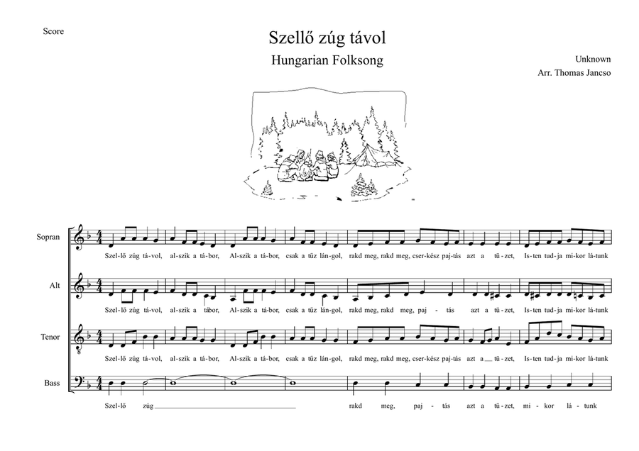 Szellő zúg távol Szellő zúg távol 4-Part scores gallery preview page 1