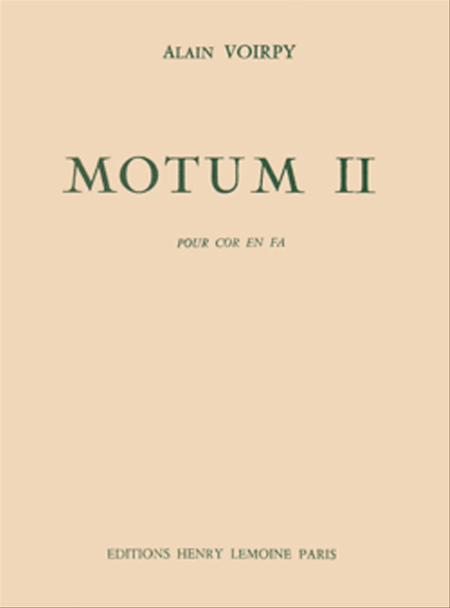 Motum II Horn Solo scores gallery preview page 1