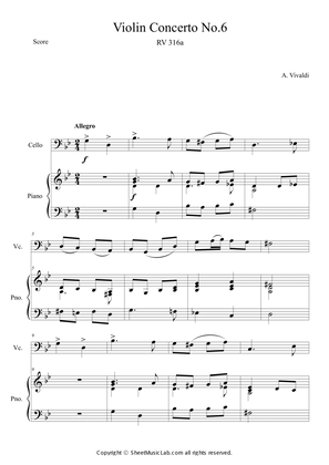 Book cover for Vivaldi:Violin Concerto No. 6 in G Minor, RV 316a: I. Allegro