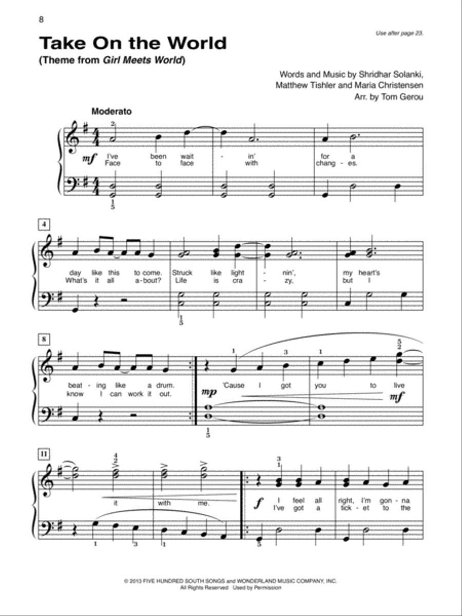 Alfred's Basic Piano Library: Popular Hits, Complete Levels 1 and 2 & 3 (Value Pack) Piano Method scores gallery preview page 20