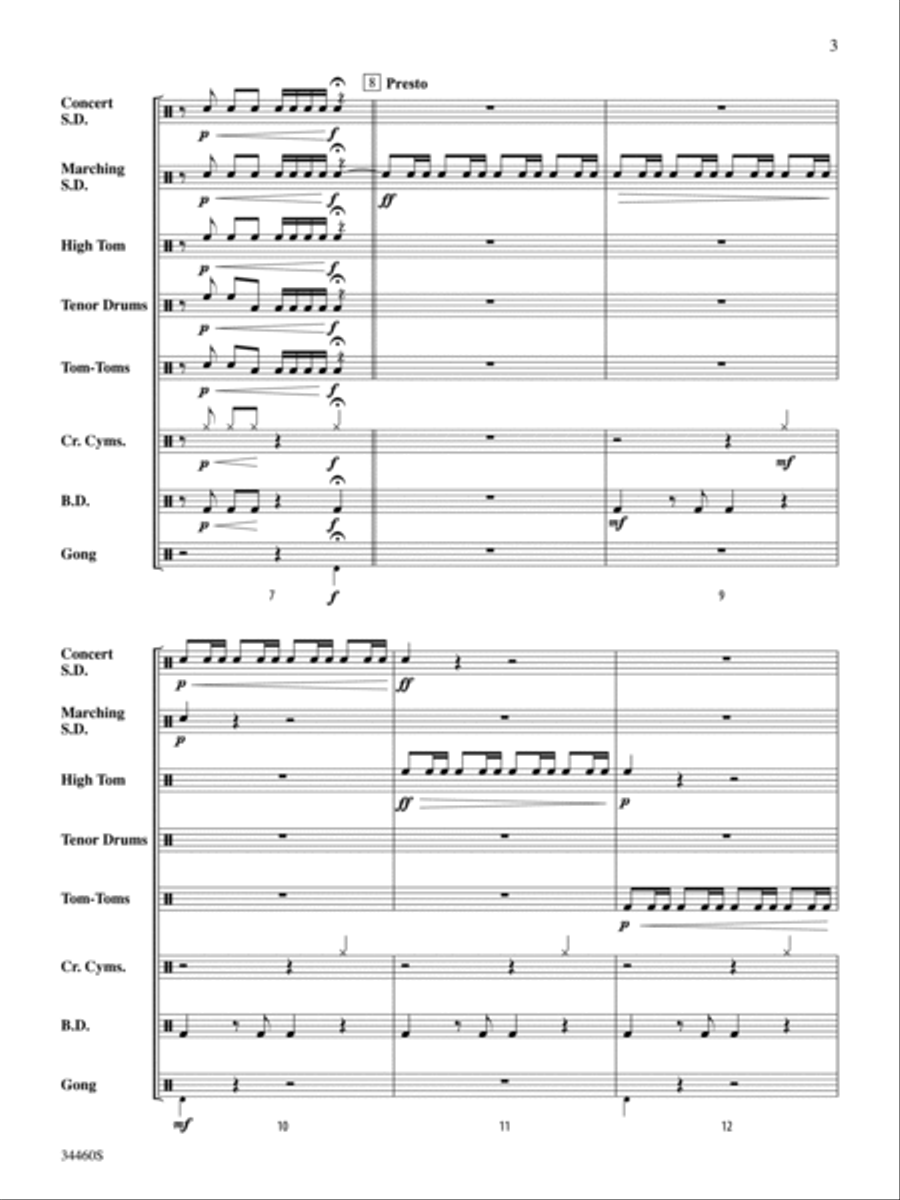 Opening Fast Opening Fast Percussion Ensemble scores gallery preview page 4
