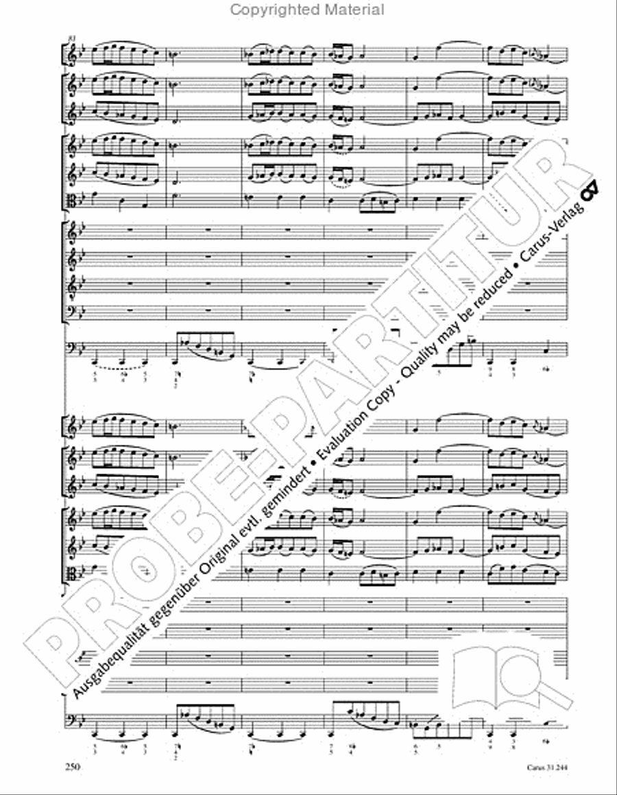 St. Matthew Passion (Matthaus-Passion) 4-Part scores gallery preview page 252