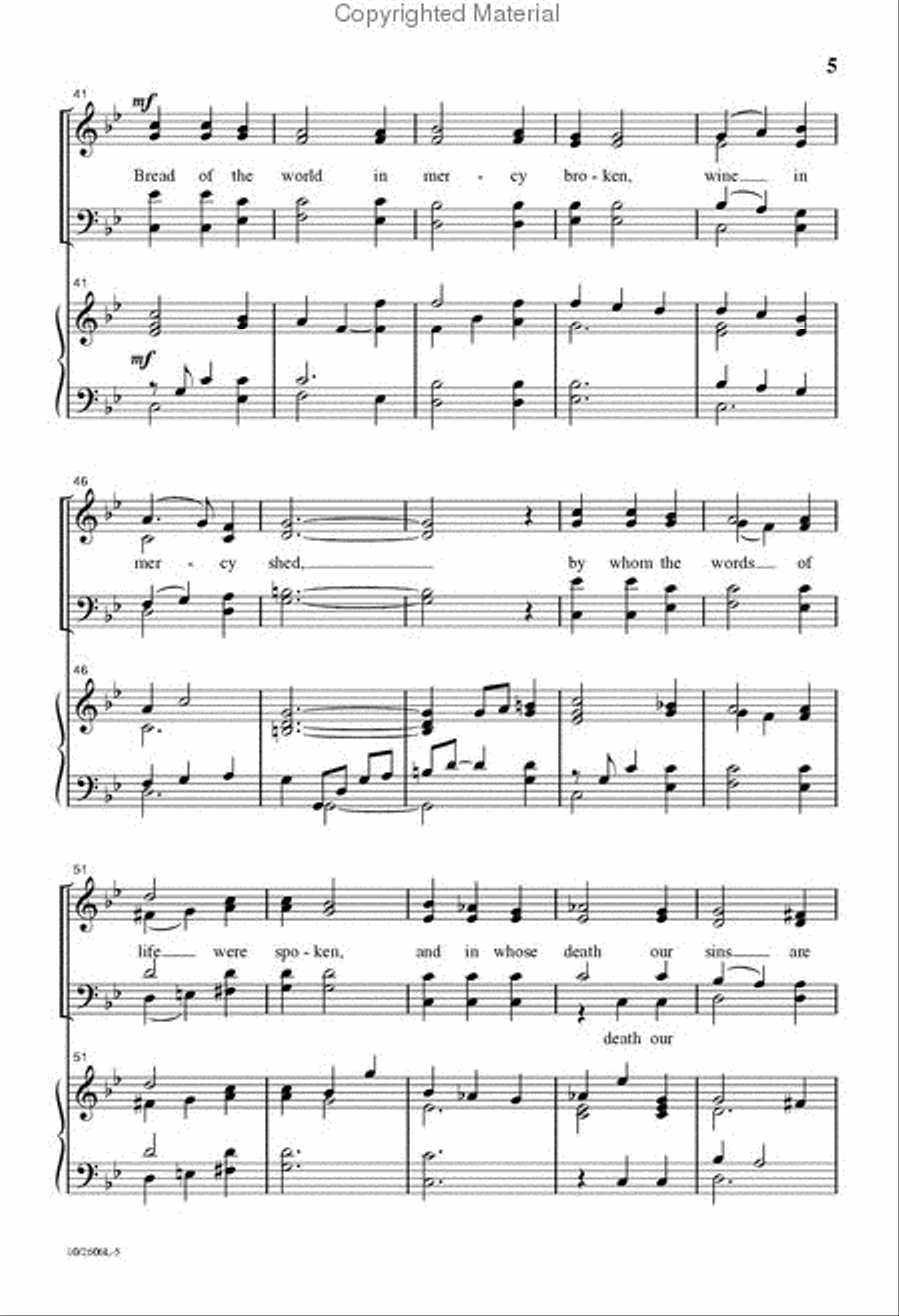 So Said the Lord That Night 4-Part scores gallery preview page 5
