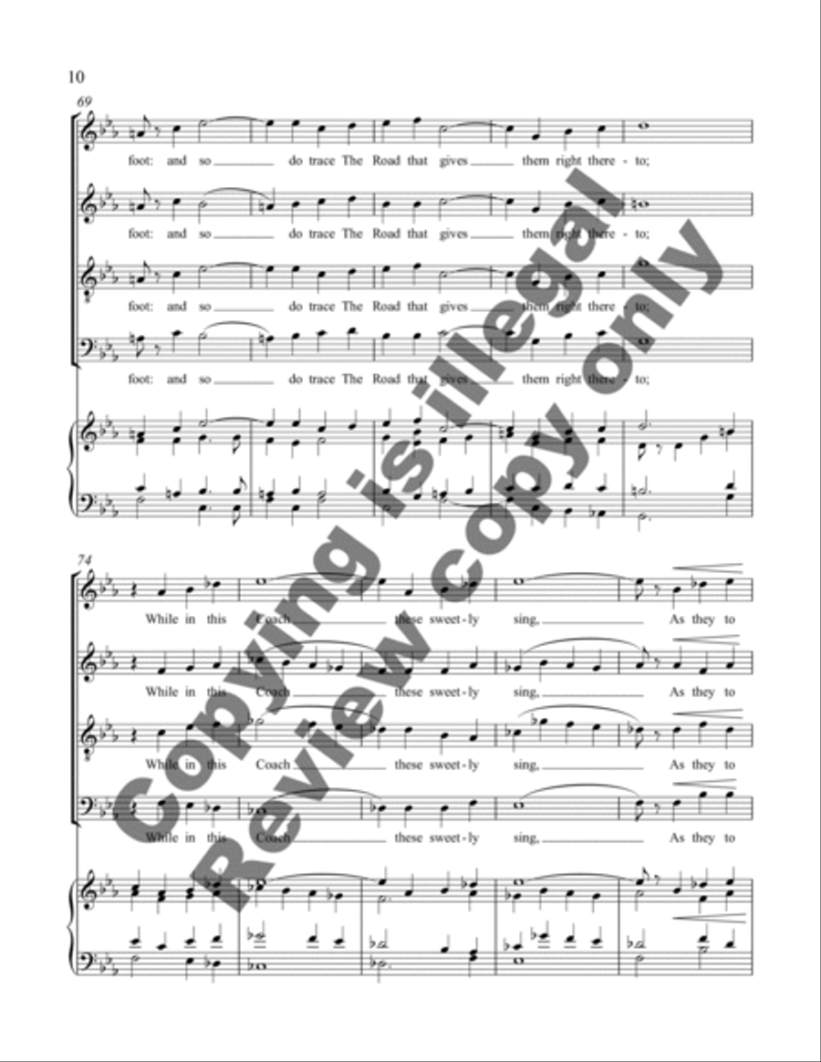 Three Mystical Hymns: 3 In Heaven Soaring Up 4-Part scores gallery preview page 11