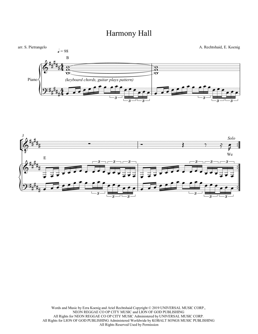 Harmony Hall 4-Part scores gallery preview page 1