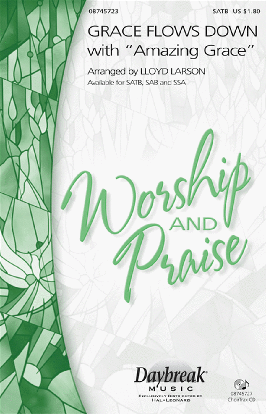 Grace Flows Down with Amazing Grace 4-Part scores gallery preview page 1