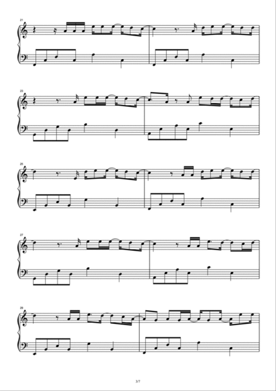 Dehors Piano Solo scores gallery preview page 3
