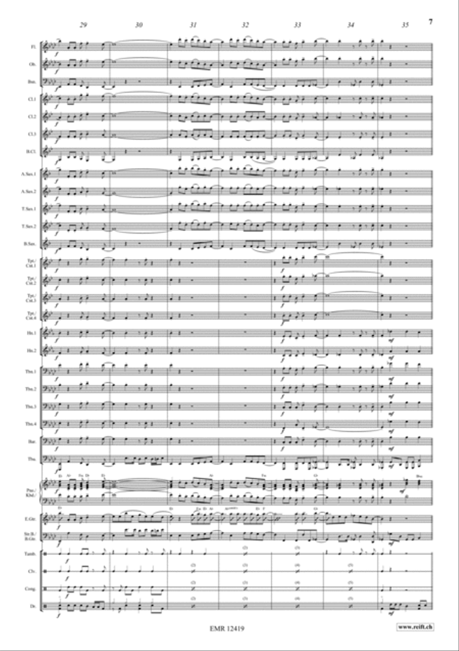 Les Grandes Vacances Les Grandes Vacances Concert Band scores gallery preview page 7