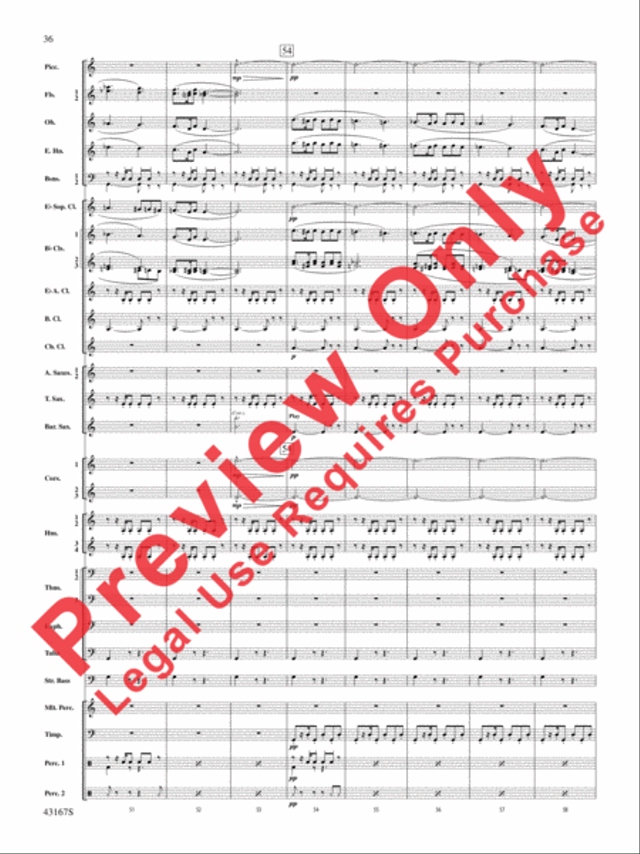 Down to the Sea in Ships (from the NBC TV Film Project 20) Concert Band scores gallery preview page 37