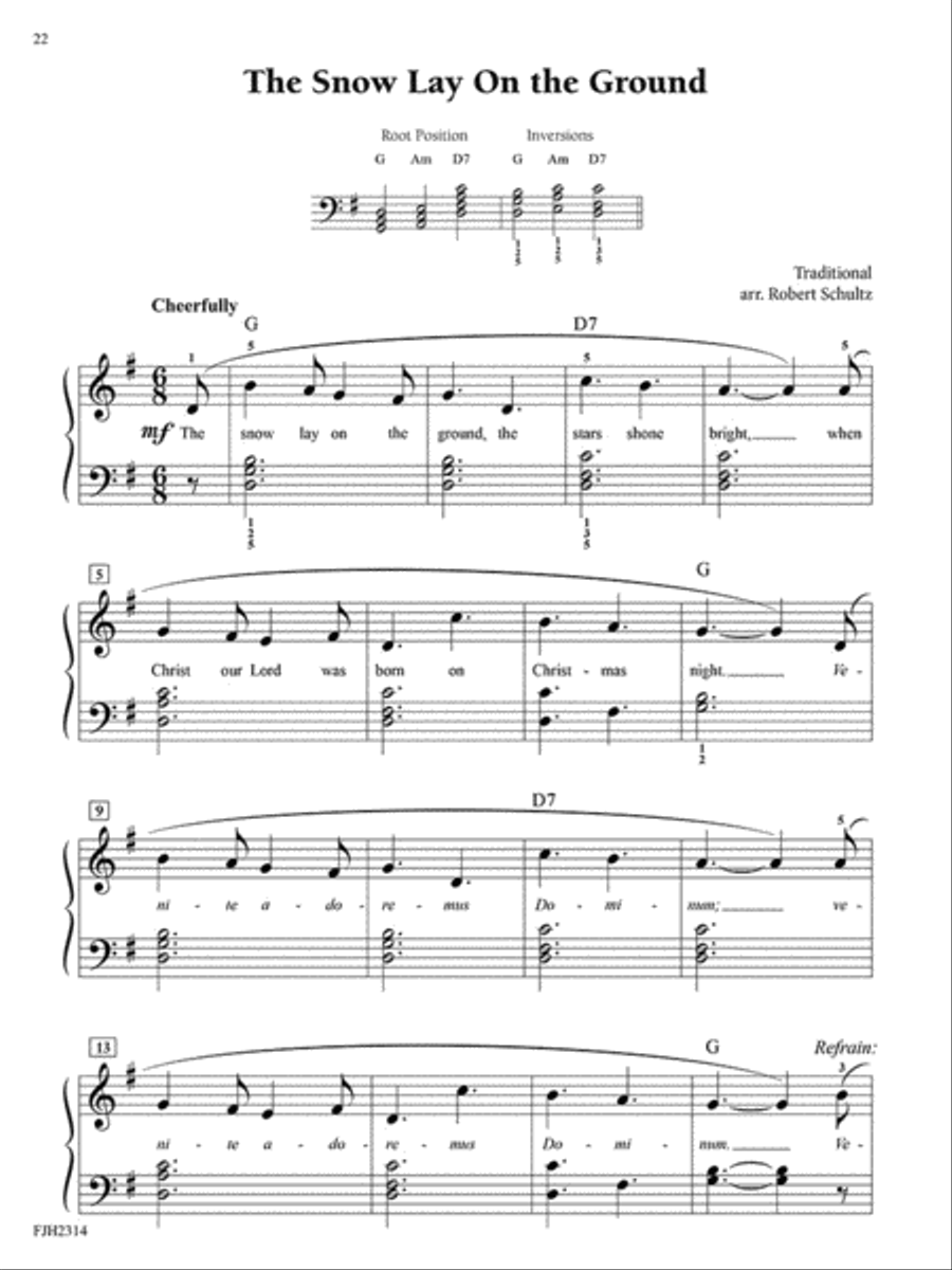 Playing Piano with Three Chords -- Christmas Easy Piano scores gallery preview page 3