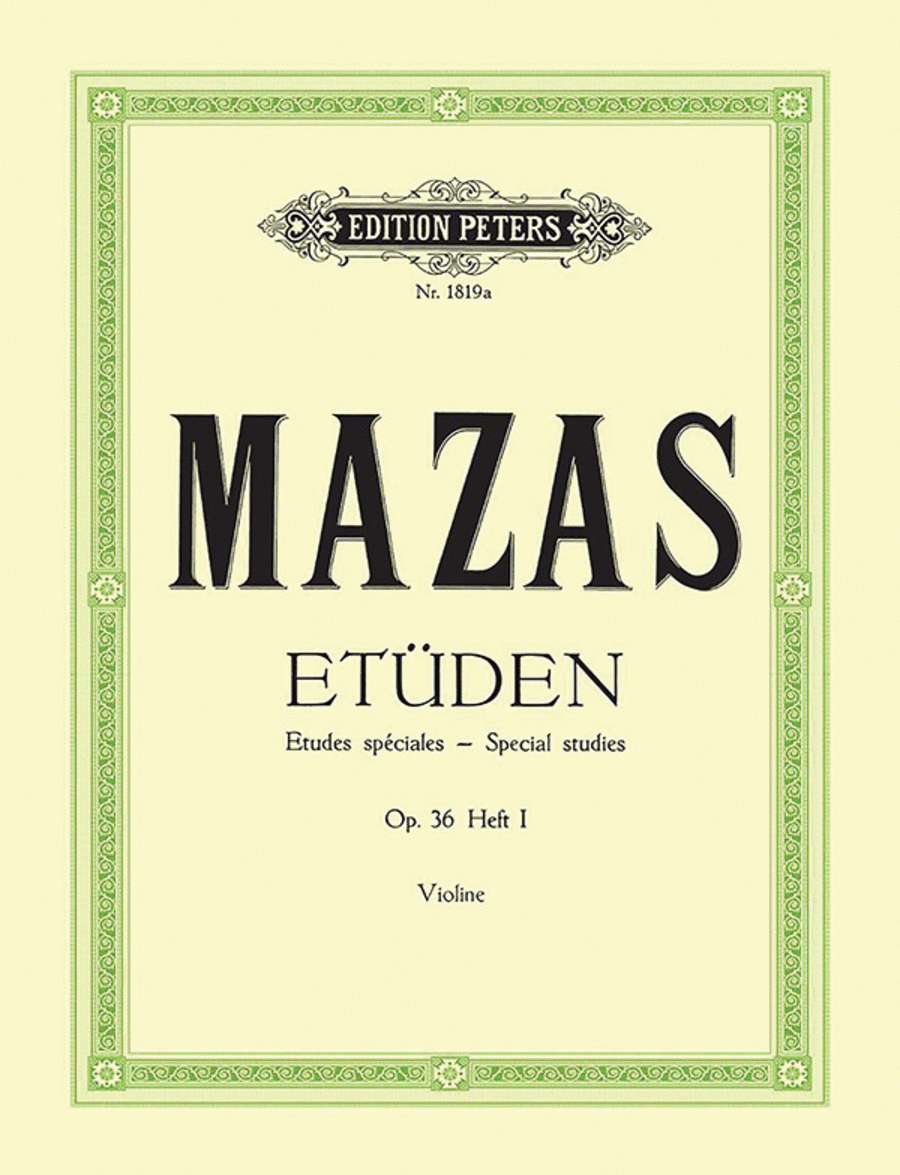 Studies Op. 36 for Violin -- Études spéciales Violin Solo scores gallery preview page 1
