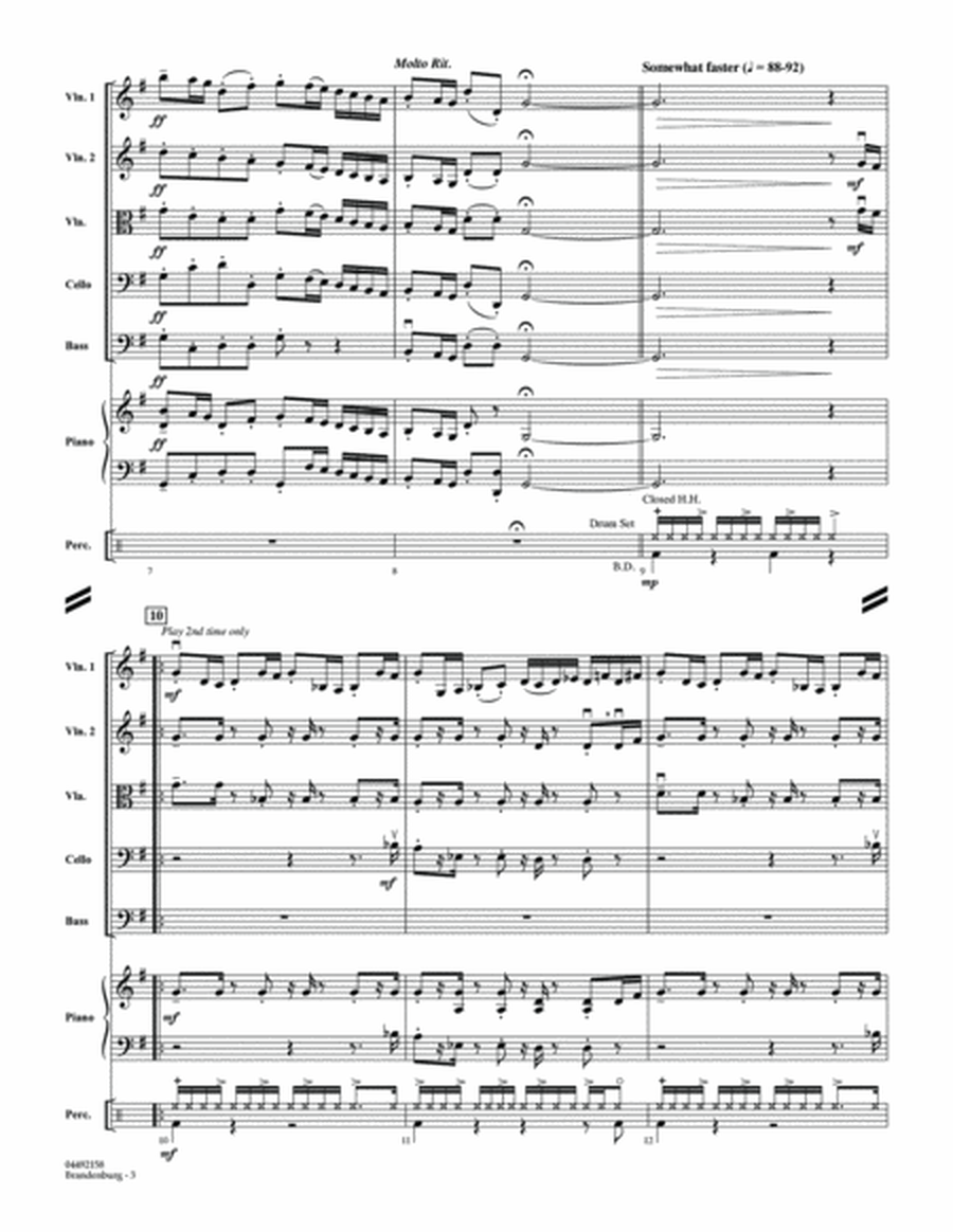 Brandenburg - Conductor Score (Full Score)