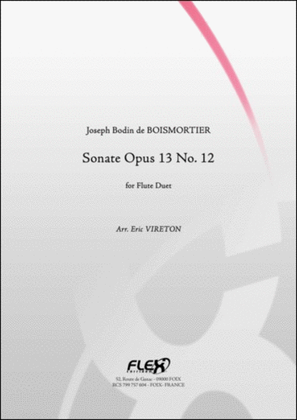 Book cover for Sonata Opus 13 No. 12